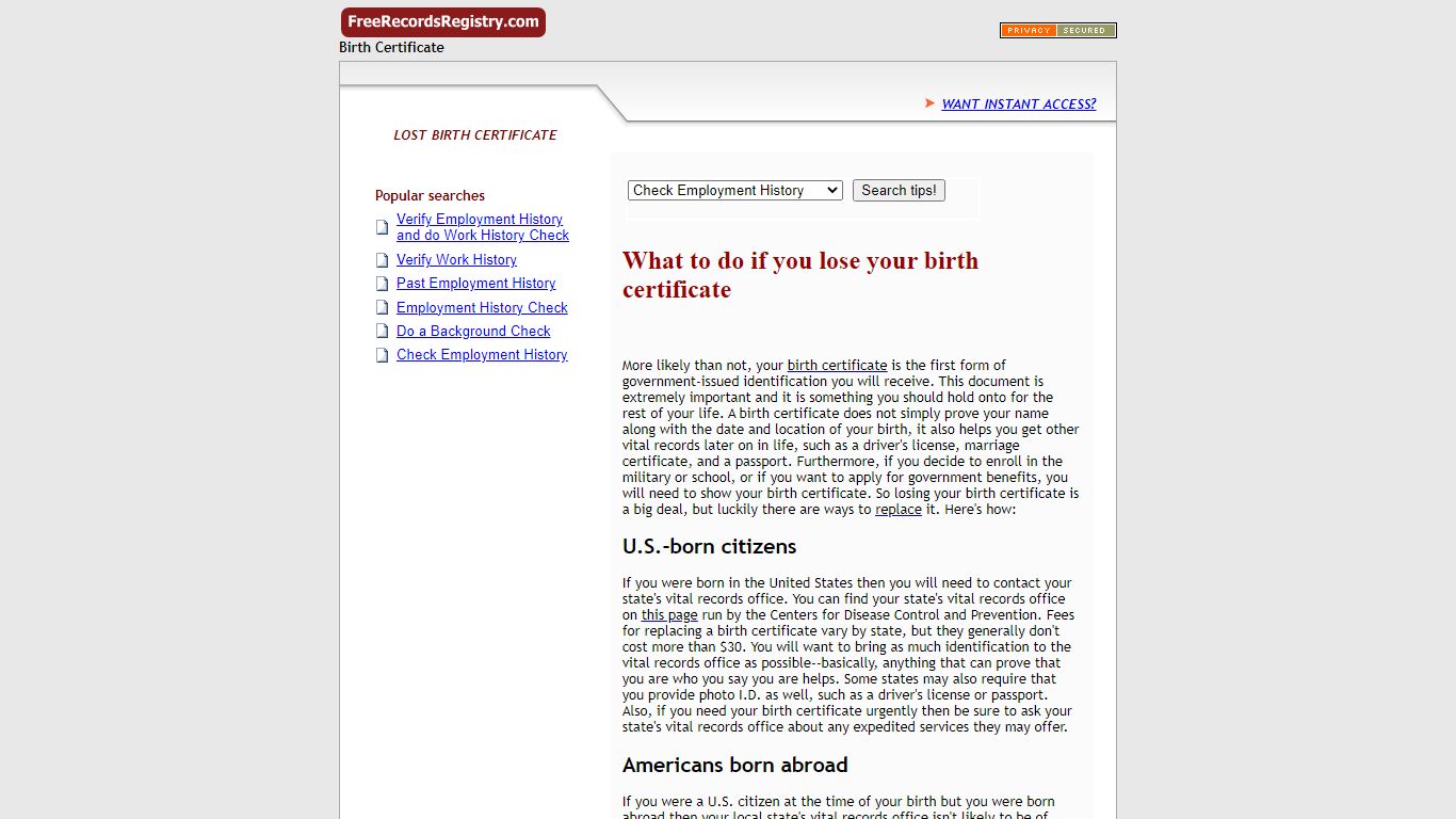 What to do if you lose your birth certificate